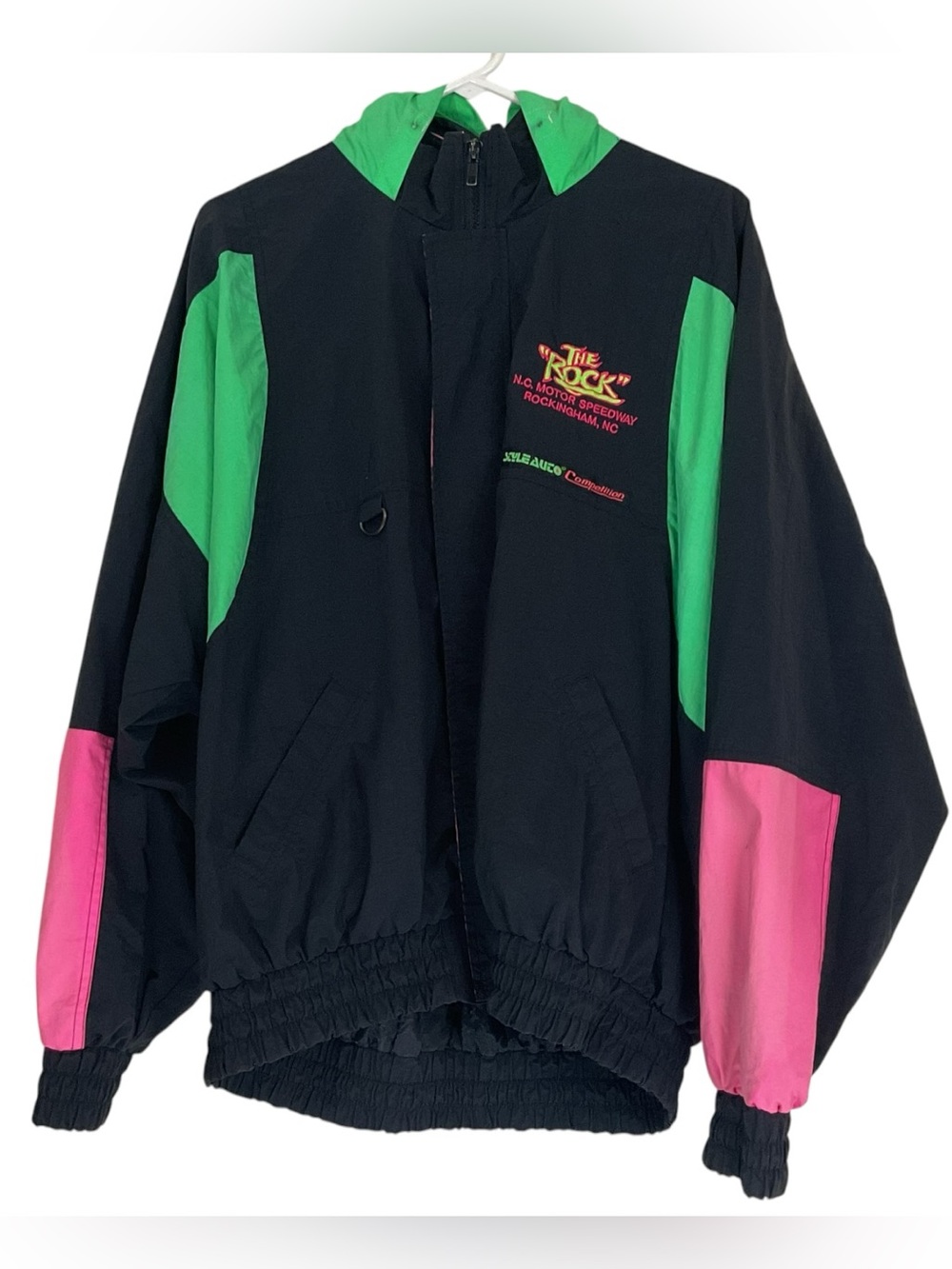 Style Auto Racing The Rock North Carolina Motor Speedway Windbreaker Jacket XL